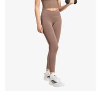 Legging 7/8 femme adidas Studio All Me X-Over 3 Stripes Marron XS