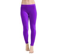 Leggings ajustés en microfibre stretch pour la danse, la natation, la gymnastique - Pour filles de 5 à 12 ans, violet, 11-12 ans