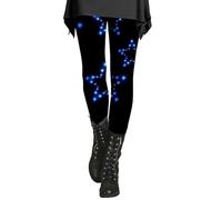 Leggings Belle Fesse Women's Printed Sequin Sport Leggings with Soft and Slim Butt Pantalon Cargo Blanc Enfant (b-Dark Blue, M)