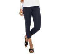Leggings Capri 3/4 pour femme - Celodoro - Jersey stretch en coton - Noir S
