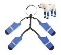 Leggings De Bottes De Patte De Chien - Chaussures De Patte Étanches Pour Chiens | Bottes D'hiver Pour Chiens Moyens Sans Glissement Avec Bretelles | Chaussures Durables À L'épreuve De Terre Adaptées À