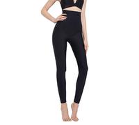 Leggings de Compression pour Cuisses pour Femmes Ayant Subi une Liposuccion Sous-vêtement Amincissant Double Épaisseur à Taille Haute pour Rehausser les Fesses et Affiner les Cuisses(Schwarz,L)