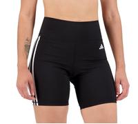 adidas Femme Training Essentials 3-Stripes High-Waisted Short Leggings, Black, S