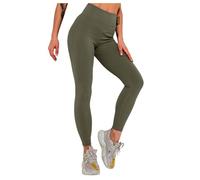 Leggings de fitness côtelées pour femmes, sans coutures, taille haute, collants, adaptés pour le gym, le yoga, la course - Phase Backpack, vert, S