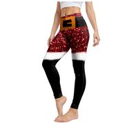 Leggings De NoëL pour Femme Pantalons De Yoga Fitness Et Gym avec Motifs Amusants NoëL ÉLastiques Et LéGers pour Les FêTes Sport Taille Haute Gym Stretchy ÉLéGant Fit Skinny Athletic Running Pantalon