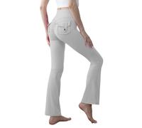 Leggings de sport pour femme 2026 - Taille haute - Pantalon de yoga avec hanches de pêche et léger évasé pour l'entraînement serré - Vêtements d'automne et d'hiver pour l'entraînement quotidien