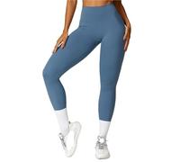 Leggings de Yoga Femmes Collants Gymnastique Sexy Taille Haute Pantalons Fitness Ascenseur Fesses Sport vêtements d'exercice(Blue3,S)