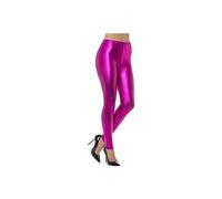 Leggings Disco Années 80 Métallique Rose - Rose - L