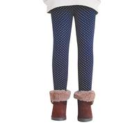 Leggings doublés en Polaire pour Enfants Filles, Pantalons d'hiver épais et Extensibles en Coton, Pantalons d'hiver Chauds Filles avec Vestes Combinaison Pantalon