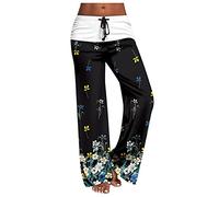 Leggings Doublés Legging Décontracté Femme Taille Haute Imprimé Lâche Élastique Taille Haute Classique Leggings Thermiques Femmes 48/50, Noir , M