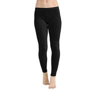 Leggings en microfibre stretch pour fille de 5 à 12 ans - Noir - 11-12 ans