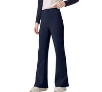 Leggings évasés pour filles - Taille élastique - Coupe ample - Pantalon d'école extensible pour la danse, le yoga, le sport, l'entraînement décontracté, le printemps et l'automne, gris, 13-14 ans