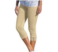 Leggings Femme Coton Short Legging Pantalon Fluide Femme éTé Collant sans Pied Short Grossesse Pantacourt Madness Legging 3/4 Coton Plumi Avis Pantalon Chaud Neige