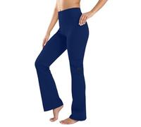 Leggings Femme Coupe Droite Respirants avec Poches A Boutons Et Effet Remonte Fessier Pantalons De Yoga Gainants Et Amincissants pour Le Sport Le Fitness Et Le Port Quotidien Basiques