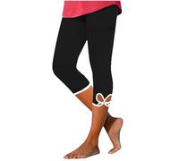 Leggings Femme Grande Taille Sport Overdose Été Solde Pantalon Jogging Taille Haute Sport Slim Fitness Stretch Trousers Sportwear (46, Noir)