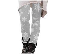 Leggings Femme Legging Legging Anti Cellulite Femme pour Les Fêtes Promenades en Ville Imprimé Carreaux Hiver Noël Coupe Slim Extensible Taille Haute Décontracté Tendance Hivernale