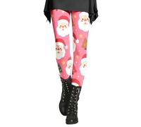 Leggings Femme Legging Legging Anti Cellulite Femme pour Les Fêtes Promenades en Ville Imprimé Dessin Animé Taille Haute Opaque Au Squat Et Galbant Fesses pour Fitness Running Performance