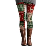 Leggings Femme Legging Legging Anti Cellulite Femme pour Les Fêtes Rester à La Maison Imprimé Festif pour Fêtes Confort Douillet Extensible Souple Taille Haute Usage Casual Quotidien Motifs Uniques