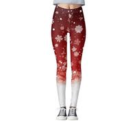 Leggings Femme Legging Legging Anti Cellulite Femme pour Les Fêtes Rester à La Maison Imprimé Noël Gainant pour Yoga Sport Taille Haute Idéal Contrôle Silhouette Et Confort Actif
