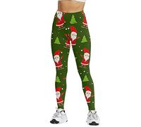 Leggings Femme Legging Legging Anti Cellulite Femme pour Les Fêtes Rester à La Maison Tights Imprimés Noël Taille Haute Compressifs pour Yoga Running Gym Et Fitness Quotidien Maintien Renforcé