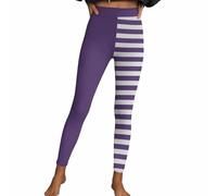 Leggings Femme Long Halloween Pantalon Rayé Décontracté Imprimé Pantalons Taille Haute Sport Pantalon de Fitness Collants Moulants Hanches Pêche Pantalon de Yoga Pantalon Stretch Pyjama Pantalon