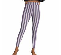 Leggings Femme Long Sexy Rayures Décontracté Imprimé Pantalons Taille Haute Sport Pantalon de Fitness Collants Moulants Hanches Pêche Pantalon de Yoga Stretch Costume Halloween Loungewear Pantalon de