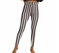 Leggings Femme Long Sexy Rayures Décontracté Imprimé Pantalons Taille Haute Sport Pantalon de Fitness Collants Moulants Hanches Pêche Pantalon de Yoga Stretch Costume Halloween Loungewear Pantalon de