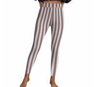 Leggings Femme Long Sexy Rayures Décontracté Imprimé Pantalons Taille Haute Sport Pantalon de Fitness Collants Moulants Hanches Pêche Pantalon de Yoga Stretch Costume Halloween Loungewear Pantalon de