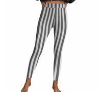 Leggings Femme Long Sexy Rayures Décontracté Imprimé Pantalons Taille Haute Sport Pantalon de Fitness Collants Moulants Hanches Pêche Pantalon de Yoga Stretch Costume Halloween Loungewear Pantalon de