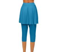 Leggings Femme Luveon Legging Anti Cellulite Femme Short RandonnéE Not Your Mother's Curl Talk Pantacourt Sport Running Short Running Leopard Collant sans Pied Elastique Pantalons