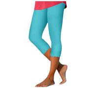Leggings Femme Push Up Pantalons De Sport 3/4 Taille Haute Yoga Court Mi-Long Fitness Jegging Extensible D'éTé Collant Doux Extensible Confortable Pas Cher Moulant Pants