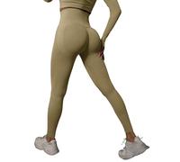 Leggings Femme Sport pour Femmes Pantalon Legging Grossesse Sudation Yoga Et Fitness Confort Léger Opaque Amaigrissant Minceur Anti Cellulite Plumi Sportswear Anti-Cellulite 3ds 3D Kaki 03 L