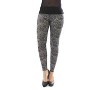 Leggings Femme Taille Haute Longue Basse Finition Décontractée Motif Léopard