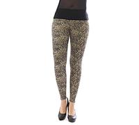 Leggings Femme Taille Haute Longue Basse Finition Décontractée Motif Léopard