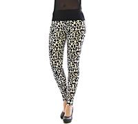 Leggings Femme Taille Haute Longue Basse Finition Décontractée Motif Léopard