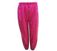 Leggings Fille - Pantalon Ample À Paillettes pour Enfants Jazz Hip Hop Danse De Rue Haren Costume De Danse pour Garçons Et Filles (5-6 Years)