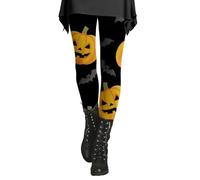 Leggings Halloween Femme Yoga, Pantalon De Yoga sans Couture Taille Élastique Survêtement Motif Éclaboussures De Sang Pants Longue Contrôle du Ventre Femmes Baggy Célébration Quotidien