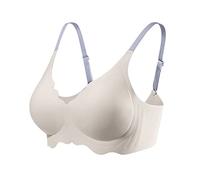 Leggings Hiver Polaire Printemps été Doux Soutien-Gorge sous-vêtements Mince Respirant Doux Goutte d'eau Tasse Soutien supérieur rassemble Soutien-Gorge Body Nuit (White, M)