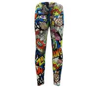 Leggings imprimé Comic pour filles - 2-13 ans - Doux et extensible - Couleur: Comic book print 13 ans