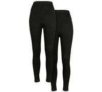 Urban Classics Leggings Jersey Taille haute – Lot de 2 Noir S Femme