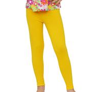 Leggings long en coton pour enfant/fille - jaune - 4 ans