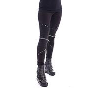 Leggings long Fermeture éclair Vixxsin Punk Gothique Wind Stretchy - Noir (S - FR 36-38)