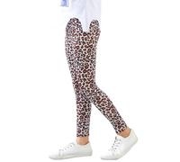 Leggings Longueur Cheville pour Enfants Filles, Pantalon Extensible Classique imprimé Floral#M