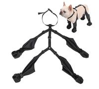 Leggings pour chien, bottes de pattes d'animaux domestiques, bottes à bretelles réglables et antidérapantes pour chien, protection des pattes de chien avec sangle supplémentaire, protection des pattes