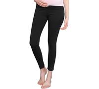 Leggings pour Femmes Enceintes Pantalon Mince à Usure Extérieure Pantalon Court Coton Femmes Enceintes Pantalon Drag Belly Printemps Et Automne, Black, M