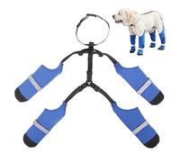 Leggings pour Pattes de Chien - Chaussures imperméables pour Chiens de Taille Moyenne - Bottes d'hiver antidérapantes avec Bretelles, Anti-Taches - Protection des Pattes Quatre Saisons - pour
