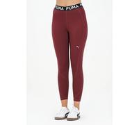 Vêtements Puma W Puma Strong Tight - Hw Fl pour Femme S Bordeaux