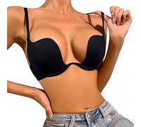 Leggings Taille Haute Personnalisé Grande Taille Push Up Cacher Dos Graisse Sculptant soulèvement sans Couture Femmes Corps façonnage Soutien-Gorge Gaine Amincissante avec Soutien-Gorge (Black, 70B)
