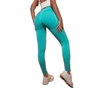 Leggings Taille Haute sans Couture, Pantalons De Yoga, Sport, Gymnastique, Sensation Fesses Pêche, Fitness(Green3,S)