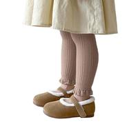 Leggings Thermique Enfant Fille,Leggings CôTeléS Unis pour Filles Longueur Cheville Pantalon Fin Et Extensible Confortable Et Doux IdéAl Au Quotidien PièCe Polyvalente à Superposer